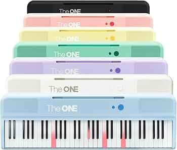 The ONE Smart Keyboard COLOR 61 Keys Piano Keyboard, Music Keyboard with 256 Timbres, 64 Polyphon... | Amazon (US)