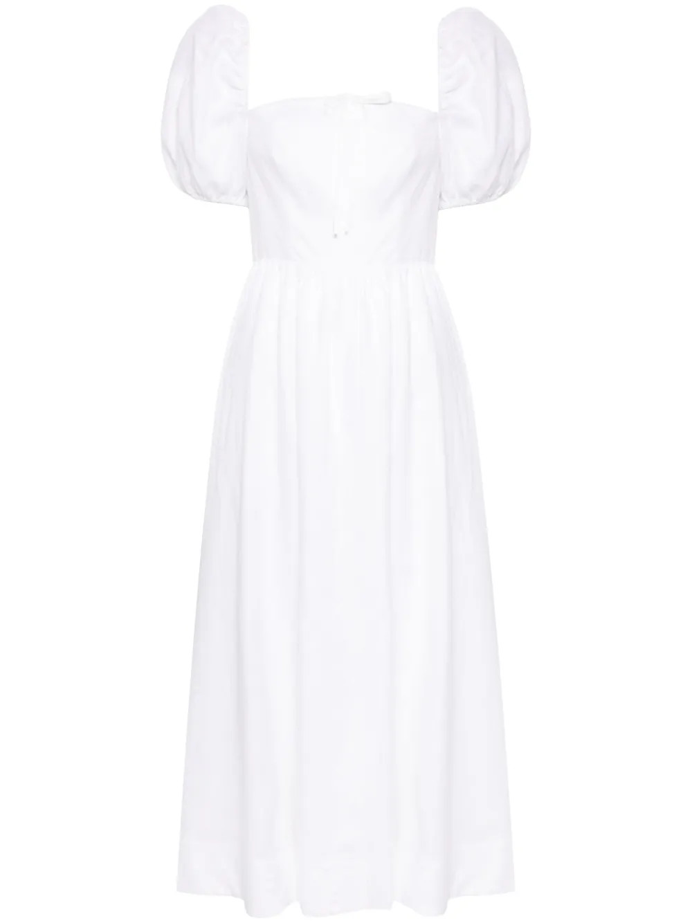 Reformation Marella linen midi dress - White | Farfetch Global