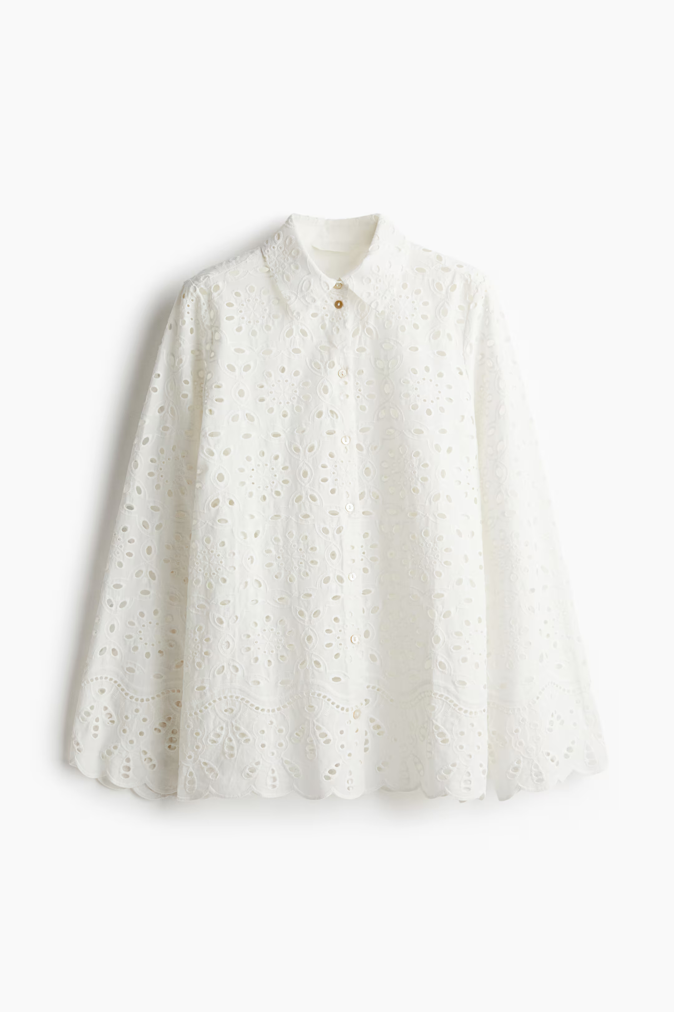 Eyelet Embroidered Shirt | H&M (US + CA)