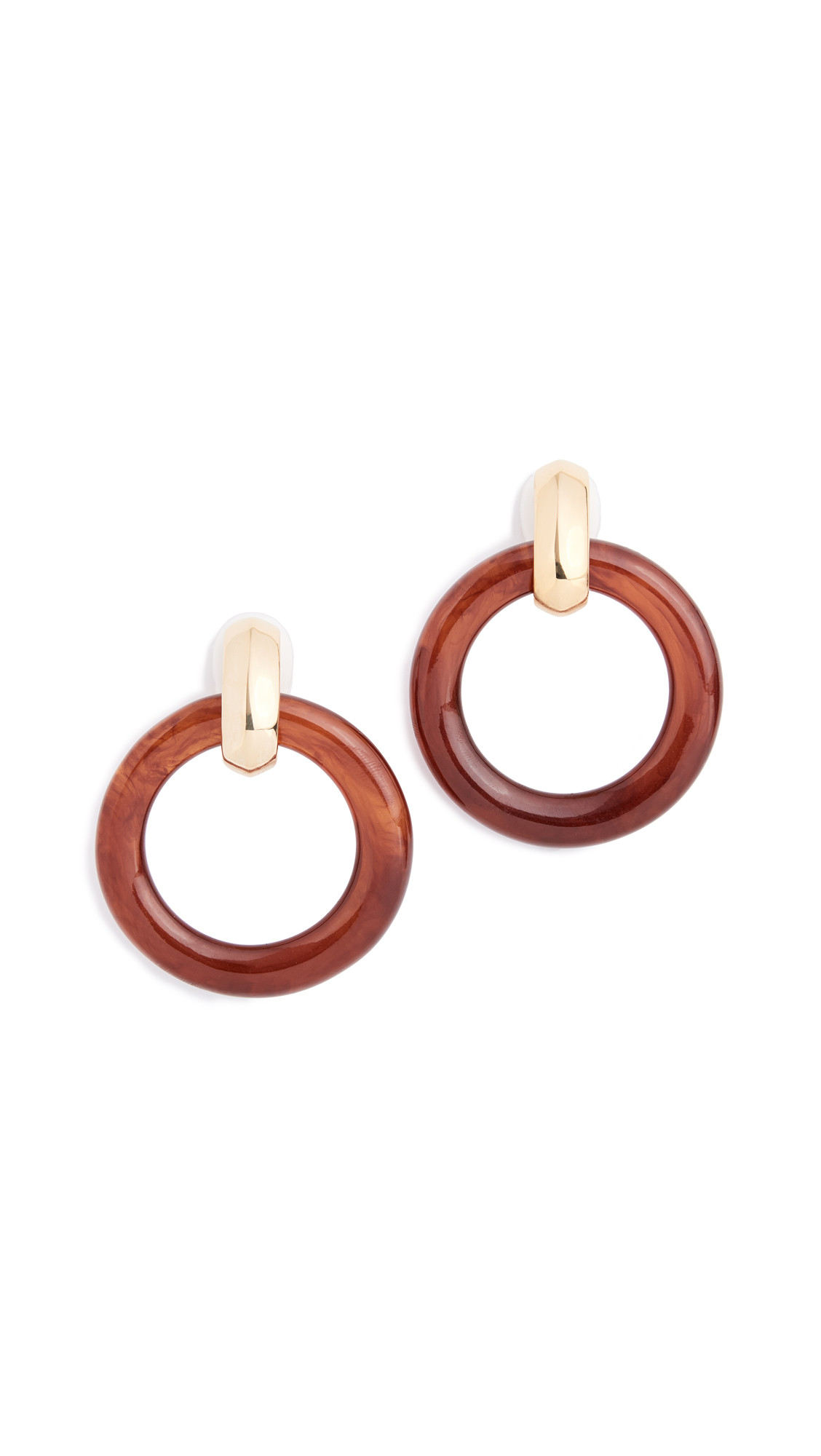 Kenneth Jay Lane Doorknocker Clip On Earrings | Shopbop