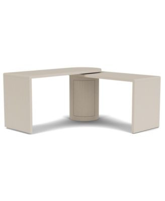 Maren 83" Wood 360 Degrees Swivel Desk - Macy's | Macy's