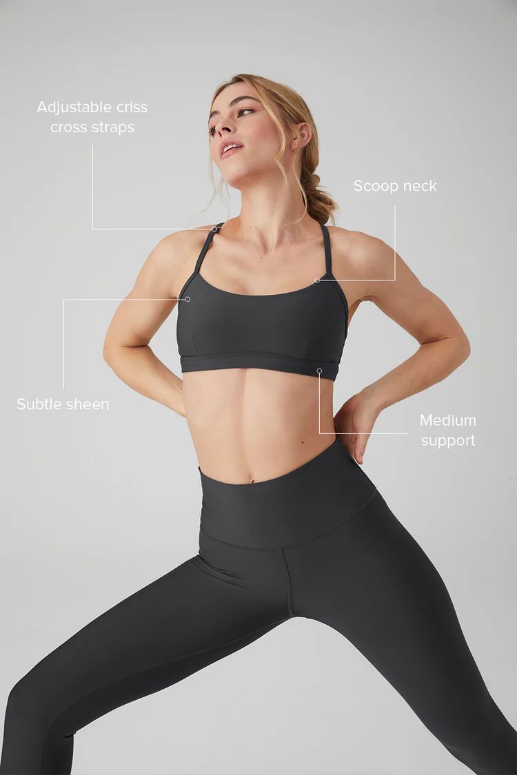 Airlift Intrigue Bra - Anthracite | Alo Yoga