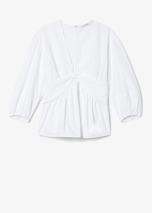 Derek Lam 10 Crosby Women's Noe Blouse Optic White | Amazon (US)