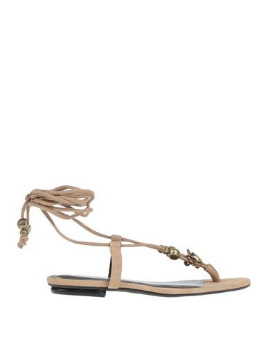 Pinko Woman Thong sandal Sand Size 10 Leather | YOOX (US)