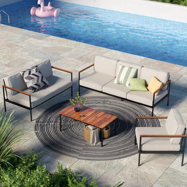 Savanah Deep Seating Group with Cushions | Wayfair North America