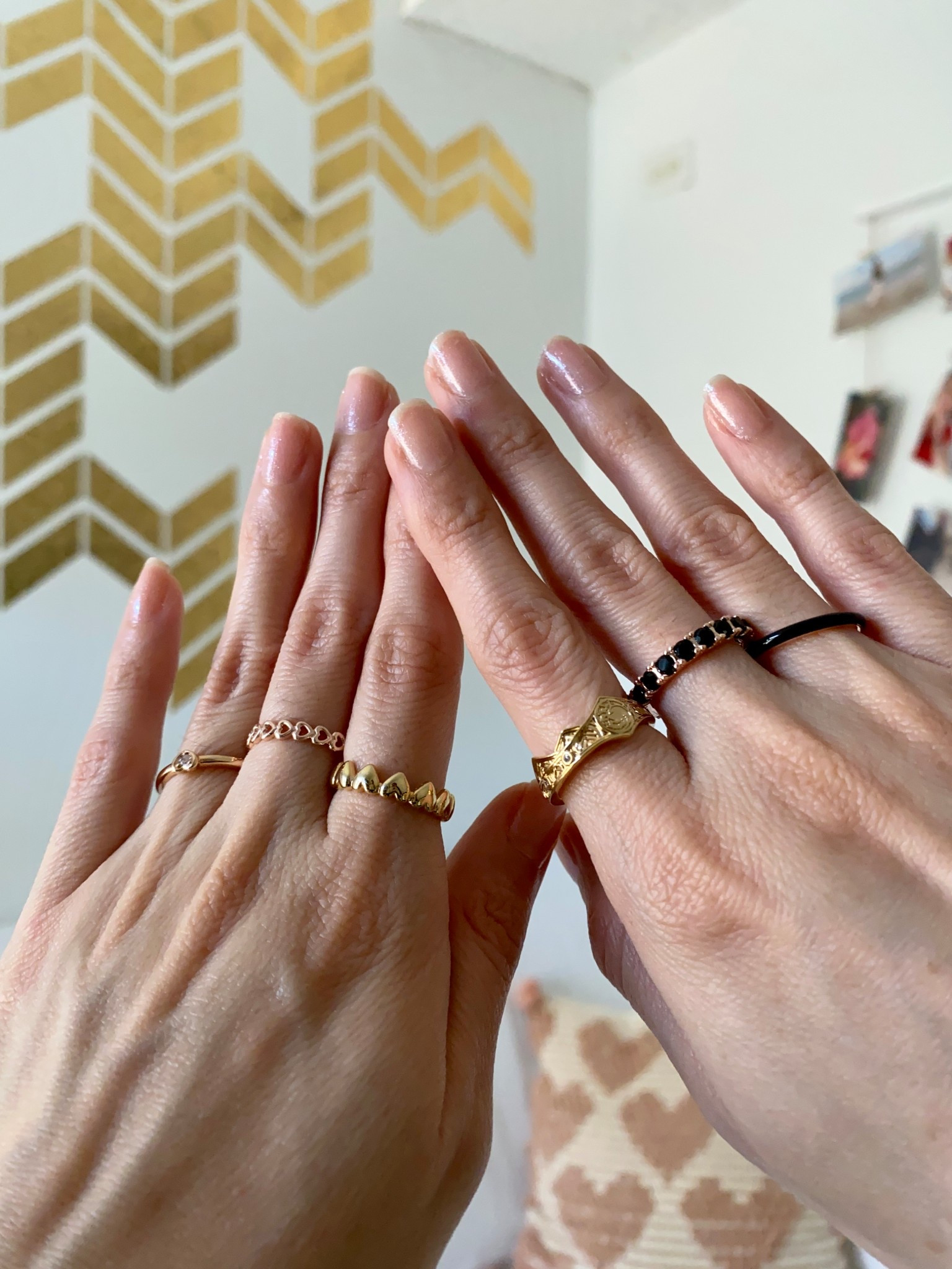 Pandora rings, rose gold, Game of Thrones of the Dragon Crown ring, black enamel, row of hearts, radiant heart ring, black eternity ring 

#LTKSaleAlert #LTKWorkwear #LTKFindsUnder50