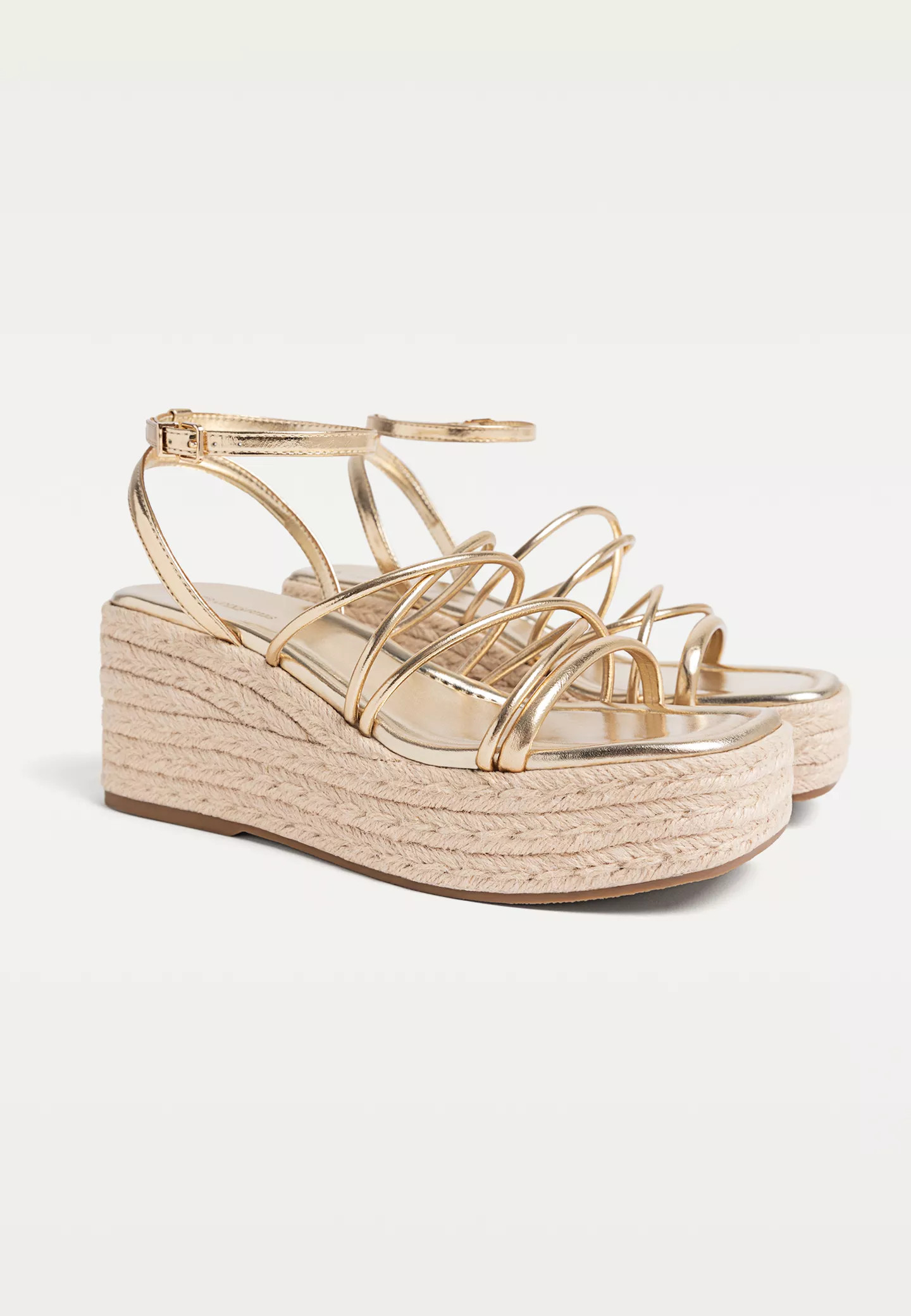 Jute platform wedges | Stradivarius (UK)
