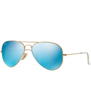 Ray-Ban Original Aviator Mirrored Sunglasses, RB3025 55 | Macys (US)