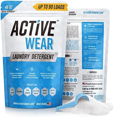 Active Wear Laundry Detergent & Soak - Formulated for Sweat and Workout Clothes - Natural Performanc | Amazon (US)