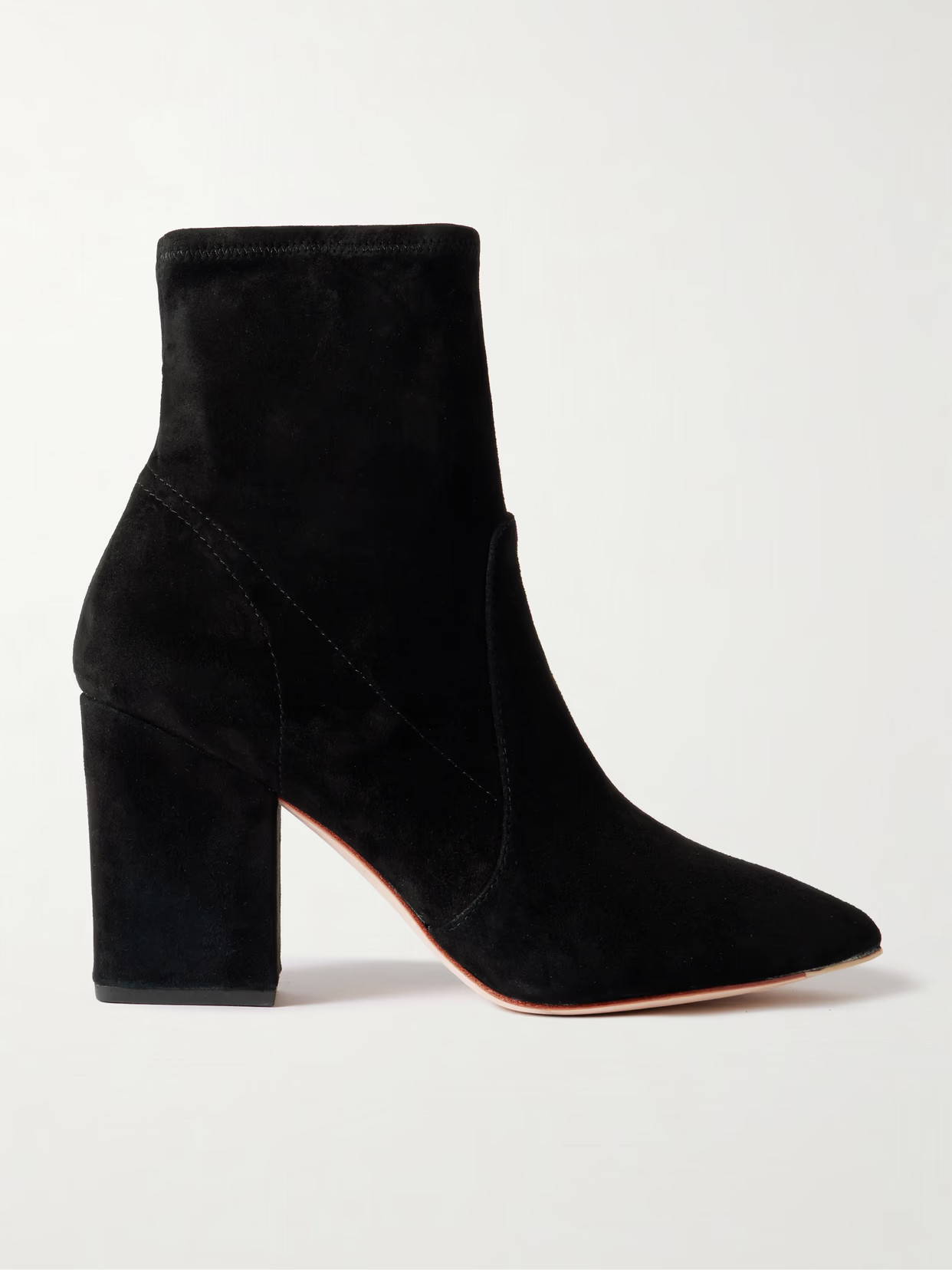 Loeffler Randall - Isla Suede Ankle Boots - Black | NET-A-PORTER (US)