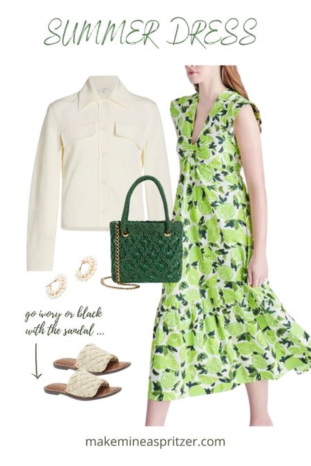 Steve Madden’s lime print dress is right up my alley! And Vince’s light-weight, shirt-style jacket is the perfect layering piece for this dress and all your summer dresses. #summerdress

#LTKSeasonal #LTKstyletip
