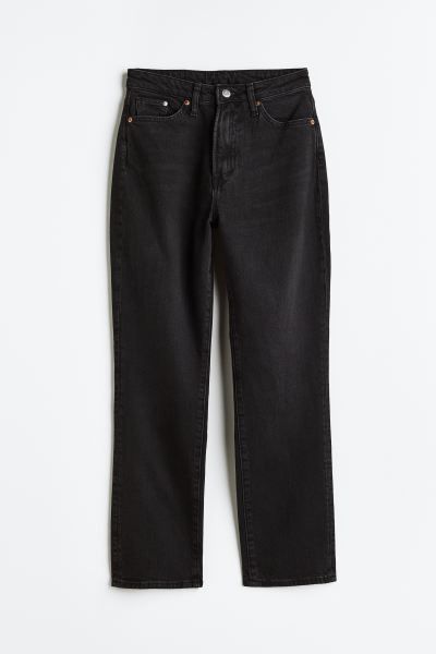 Vintage Mom Fit Ultra High Ankle Jeans - Black - Ladies | H&M GB | H&M (UK, MY, IN, SG, PH, TW, HK)