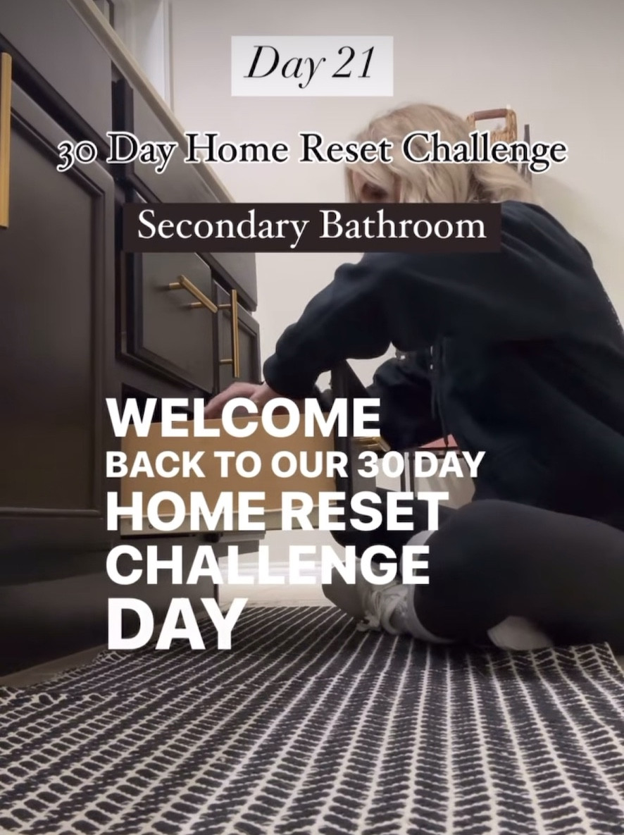 Day 21! 🎉 Be sure to follow @b.beautifullyorganized  so you don’t miss a day!

It takes 21 days to make a habit so if you’re on track and you’ve been decluttering with me everyday for the last 21 days-you’ve created a great habit. Give yourself a high-five and let’s get to today’s challenge. 

Grab your black trash bags for donations, your white trash bags for trash, a basket for things that don’t belong, set your timer for 30 minutes and let’s go! 

Empty out the cabinet, sort it into categories, and ask yourself these questions:

1. Did I even know we own this? Sometimes things get shoved in extra bathrooms and then we never see them because we don’t go in there daily. If you weren’t already missing it, let’s let it go.
2. If this item wasn’t missing, would I need to replace it? If not, let’s let it go!
3. How long ago did we buy this? Toiletries don’t have a four hour shelflife. Most toiletries expire within a year. If you think it could be expired, let it go.
I’ve got your bonus home system in the caption below, and we’ll see you back tomorrow!

#LTKStyleTip #LTKWatchNow #LTKHome