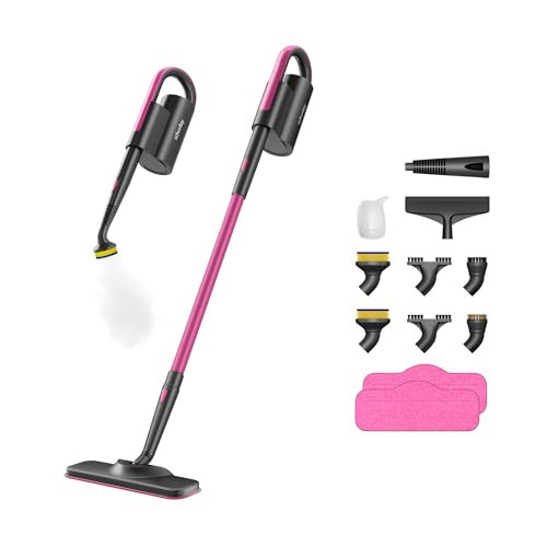 Schenley Steam Mop Cleaner with Detachable Handheld Steamer for Cleaning Hardwood, Laminate Floor, Tiles and Grout, with 14-in-1 Multi-purpose Accessories and Washable Microfiber Pads | Amazon (US)
