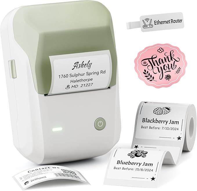 NIIMBOT B1 Label Maker, Bluetooth Portable Thermal Printer Machine with Large Waterproof Tape and... | Amazon (US)