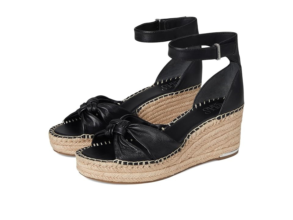 Franco Sarto Clementine Women's Wedge Shoes Black : 6 M, Leather | Zappos