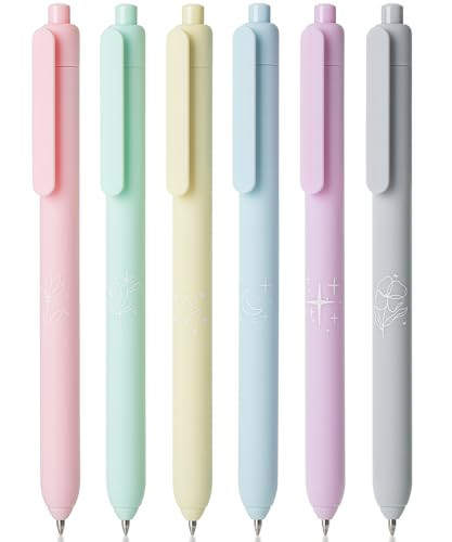 Mr. Pen- Retractable Gel Pens, 6 Pack, Color Ink Gel Pens Fine Point, Pastel Colors, 0.7mm, Back to School Supplies | Amazon (US)