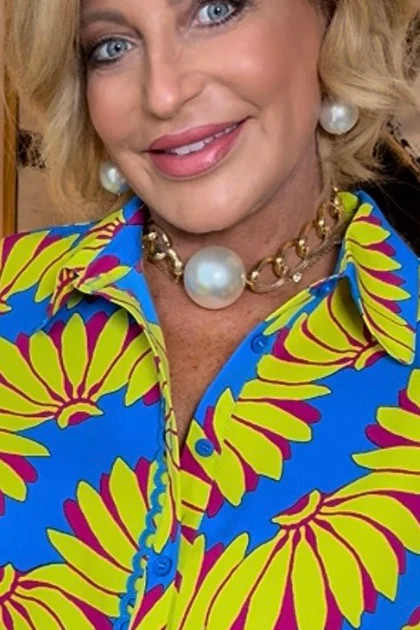 Made In The Deep South Giga Pearl 1970's Chain Necklace | The Willow Tree