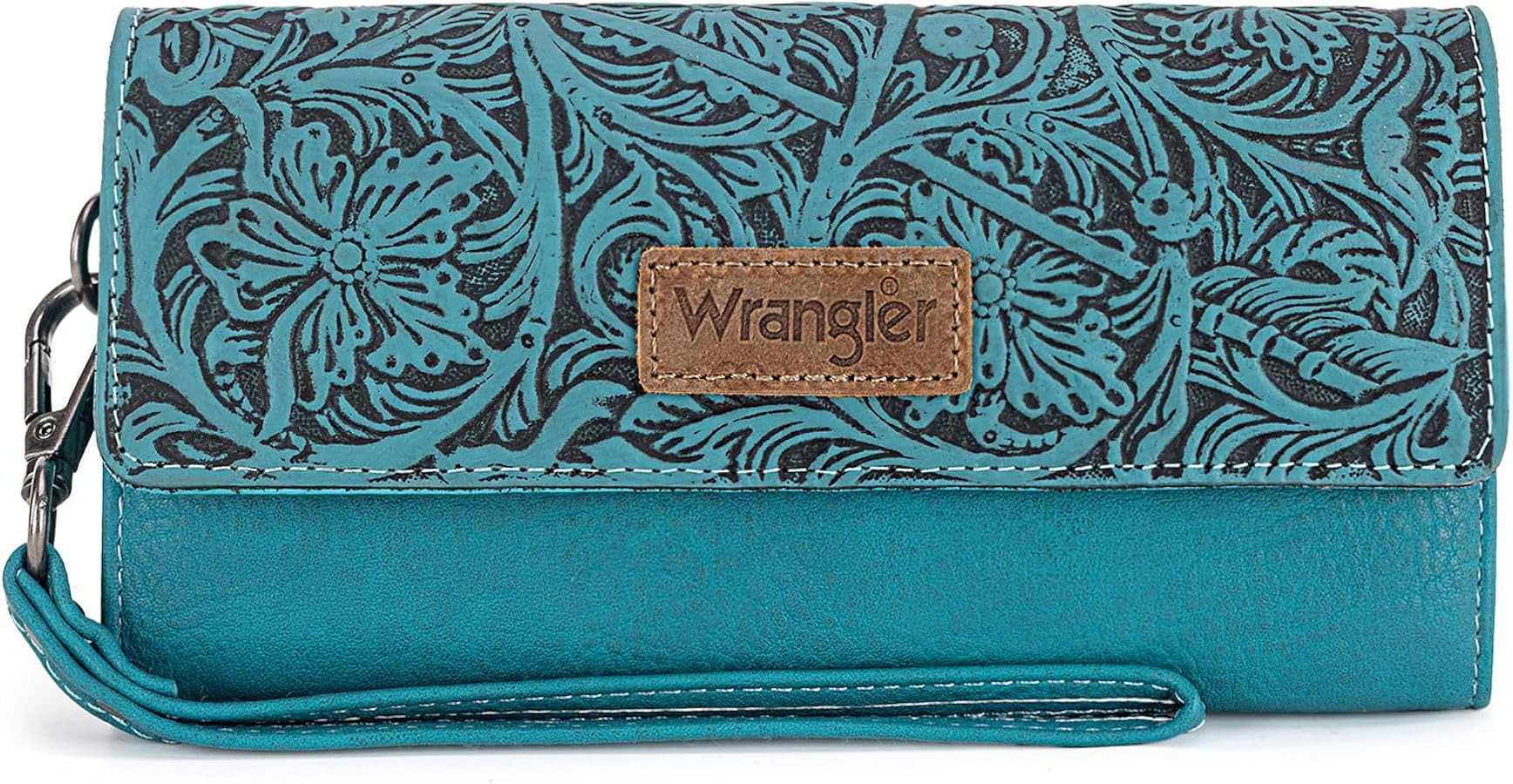 Montana West X Wrangler Western Wallets for Women Trifold Wristlet Wallets Large Capacity Women C... | Amazon (US)