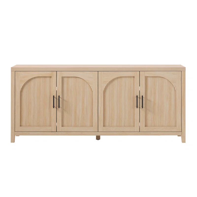 Eilisha Modern Reeded Sideboard with Arched Doors | Wayfair North America
