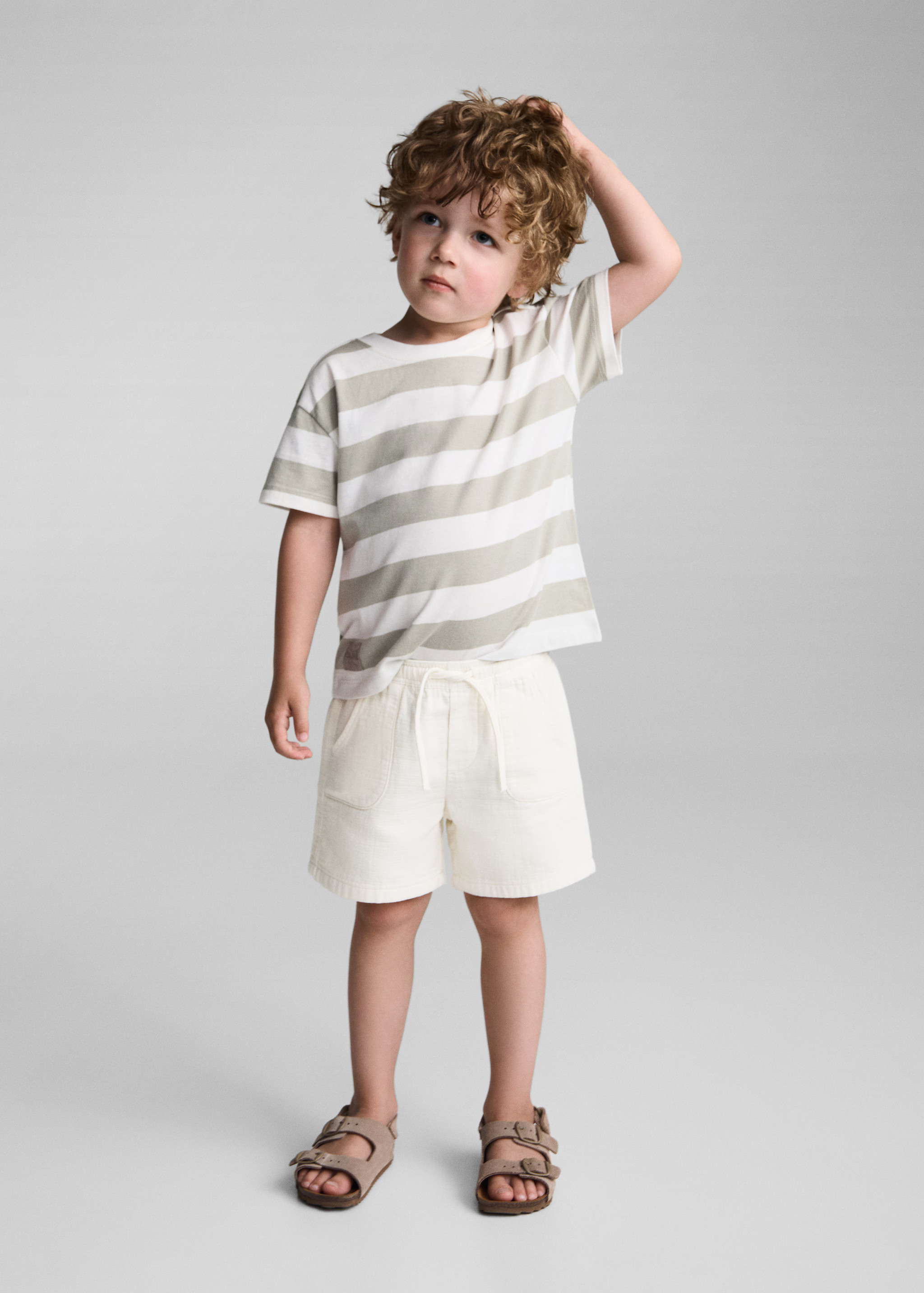 Cotton shorts with elastic waist | MANGO (US)
