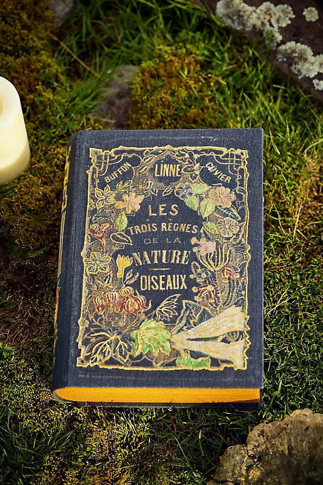 Halloween Spell Book Linen-Wrapped Box in Black at Terrain | Terrain