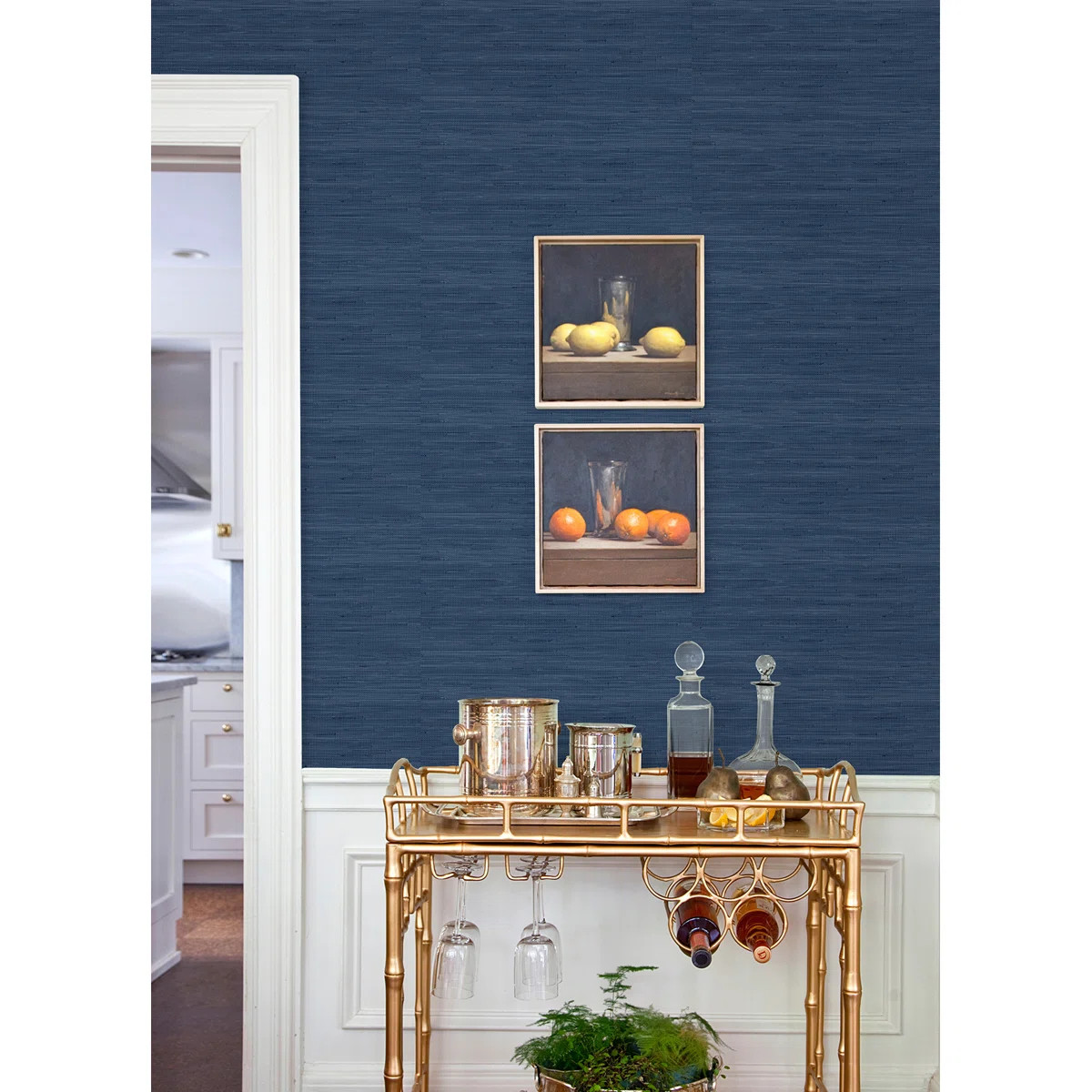 18 ft x 20.5 in x 0.025 in Grasscloth Peel and Stick Wallpaper Roll | Wayfair North America