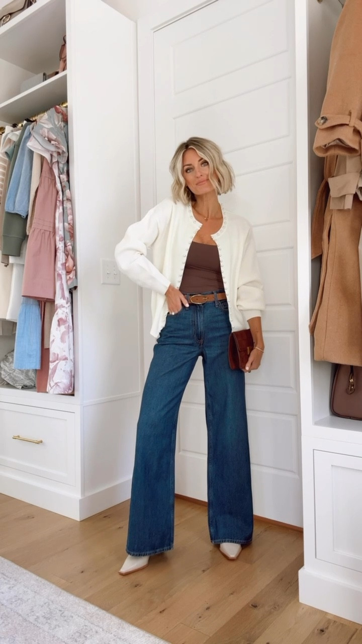 The perfect fall outfit! Everything fits true to size! 

Loverly Grey, fall outfit idea, embellished sweater

#LTKSeasonal #LTKStyleTip