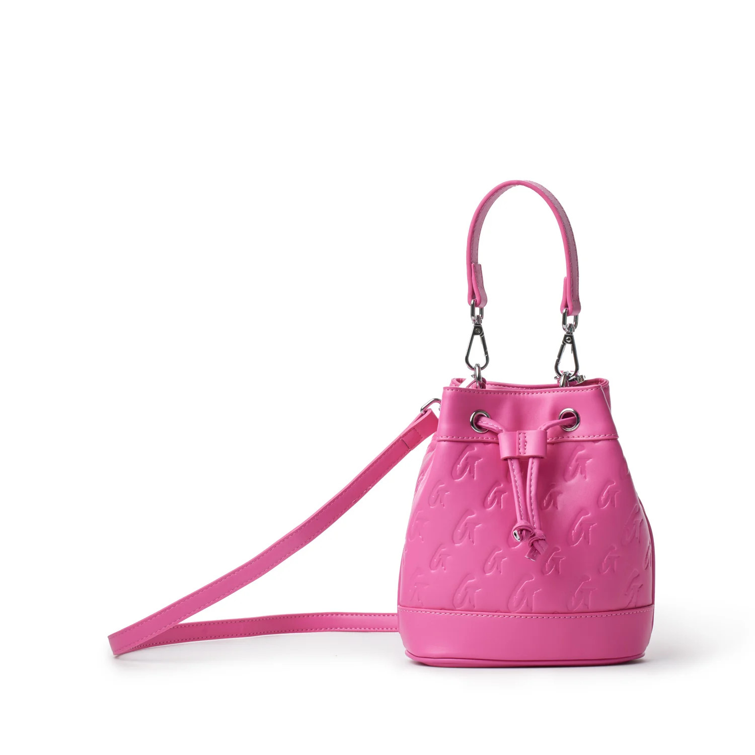 MONOGRAM MINI BUCKET BAG HOT PINK | Glam-Aholic Lifestyle