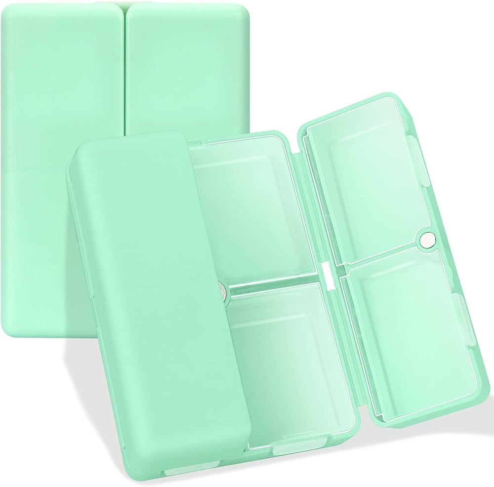 FYY Daily Pill Organizer [Folding Design], 7 Compartments Portable Travel Pill Case Box for Purse... | Amazon (US)
