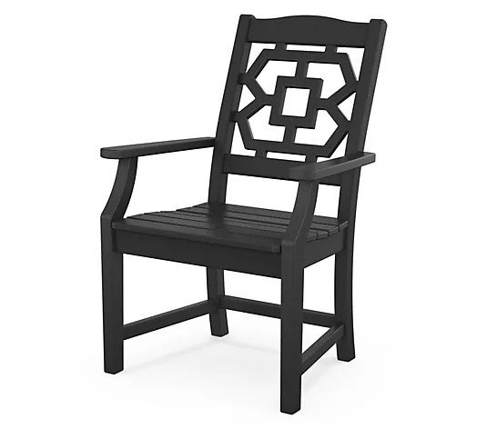 Martha Stewart by POLYWOOD Chinoiserie Dining Arm Chair - QVC.com | QVC
