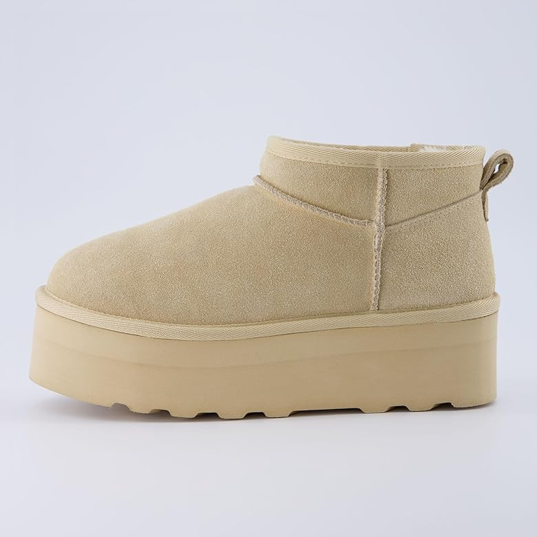 CUSHIONAIRE Women's Hippy Genuine Suede pull on platform boot +Memory Foam | Amazon (US)