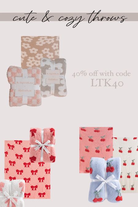 These cute and comfy throws are 40% off! I always like to theme my girls’ Easter baskets for Spring Break, and this year we’re road tripping. 

These would be perfect!

#LTKsalealert #LTKSpringSale #LTKfindsunder50