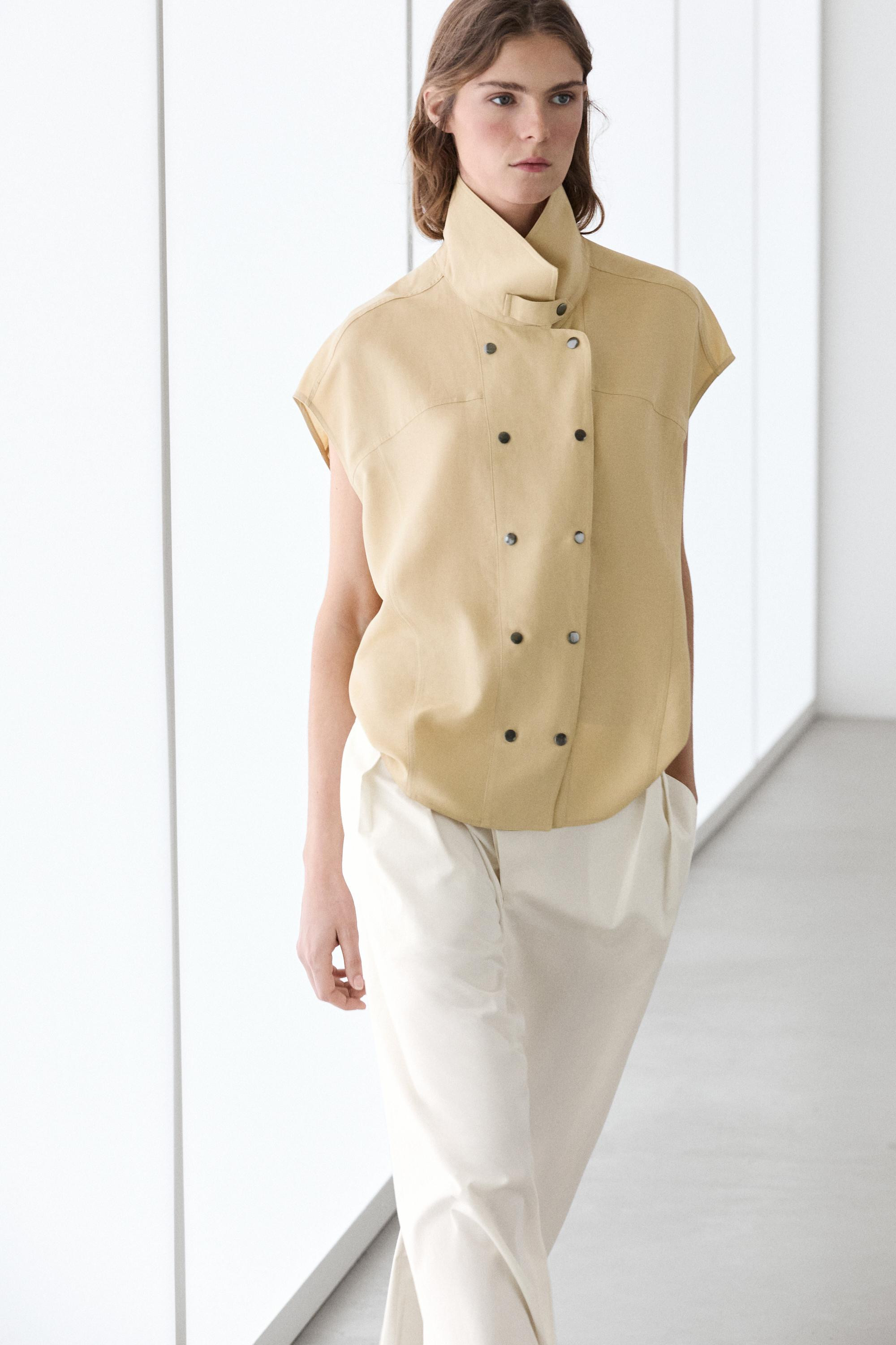 Short sleeve shirt with snap buttons | Massimo Dutti US