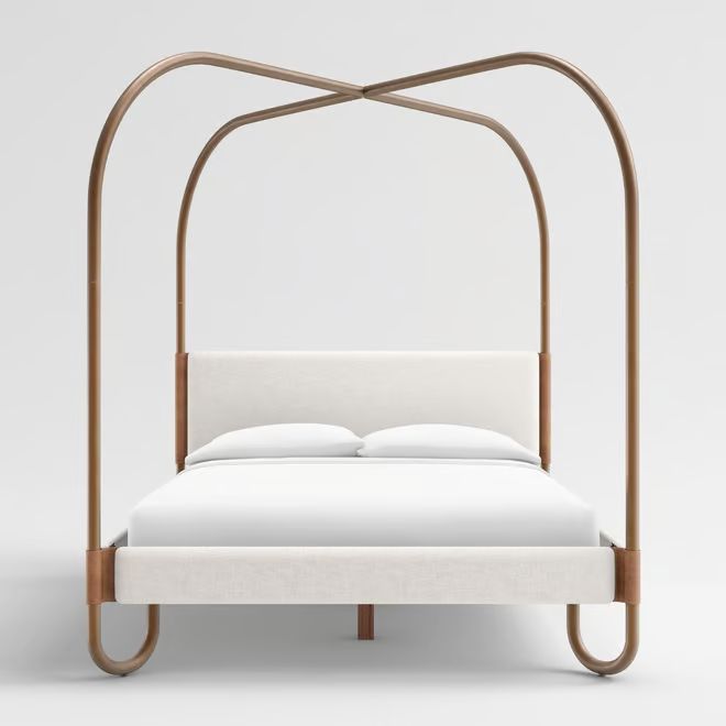 Gracia Queen Upholstered Canopy Bed + Reviews | Crate & Barrel | Crate & Barrel