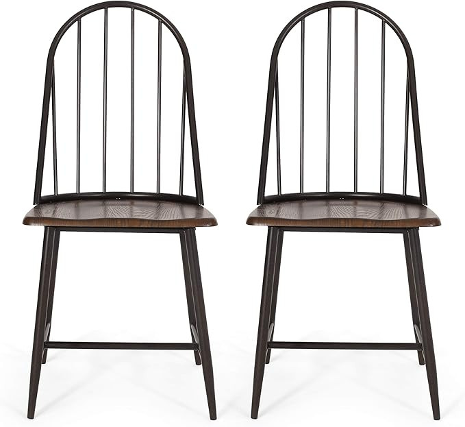 Christopher Knight Home Gessling Dining Chair Sets, Dark Brown + Black + Espresso | Amazon (US)
