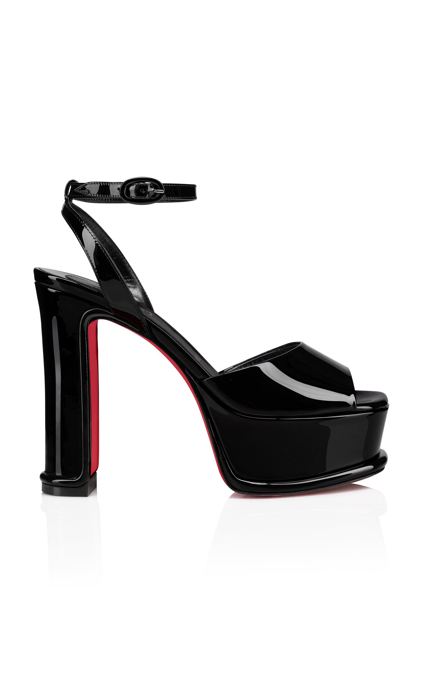 Amali Alta 130mm Patent Leather Platform Sandals | Moda Operandi (Global)