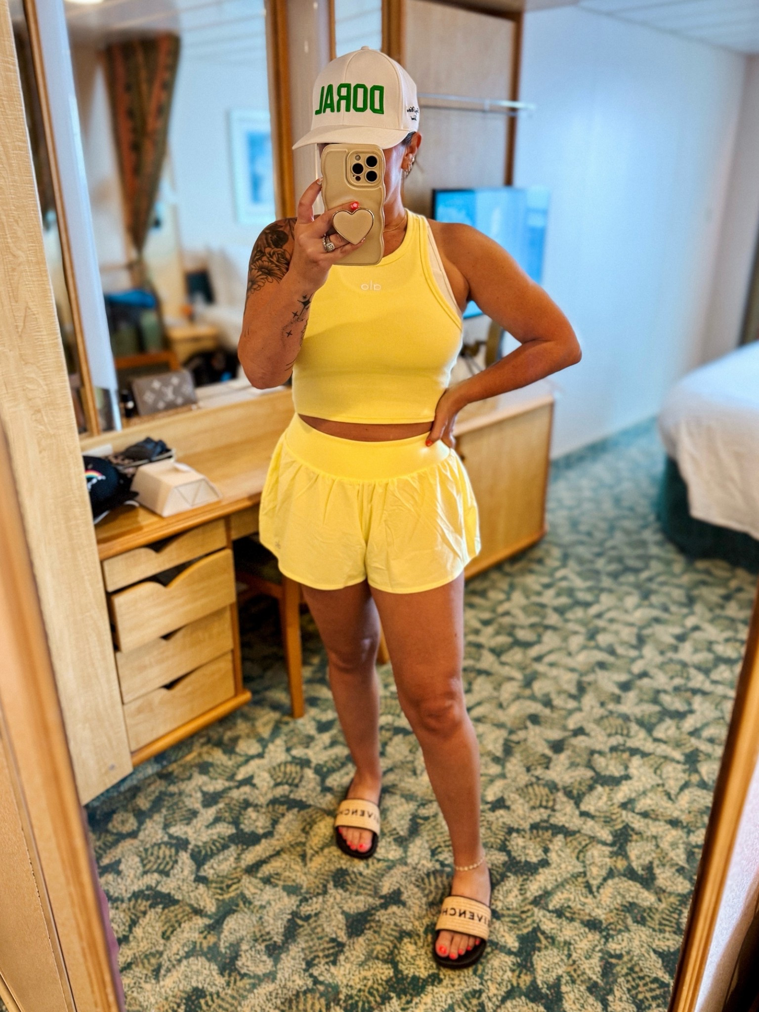 This sunshine yellow Alo set was great for a casual morning on our recent cruise 💛

#LTKActive