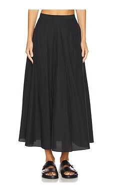 Theory Full Circle Skirt in Black from Revolve.com | Revolve Clothing (Global)