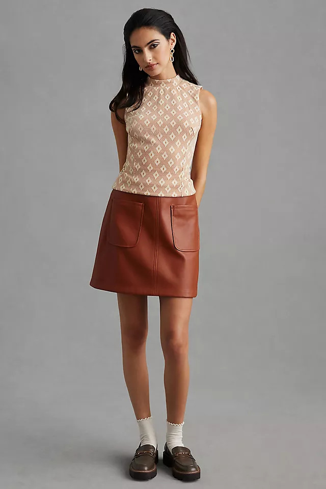 Eva Franco Structured Mock-Neck Top | Anthropologie (US)