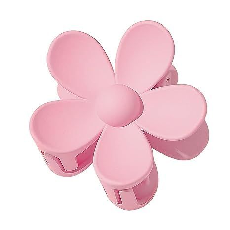 Pink Hair Clip Hair Claw Clips Flower Shaped Plastic Jaw Clips Anti-scratch Smell-less Useful Hol... | Amazon (US)