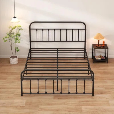 Bertile Metal Open-Frame Bed | Wayfair Professional