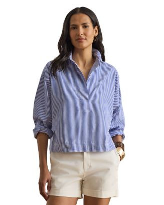 Striped Cropped Shirt | Bloomingdale's (AU)