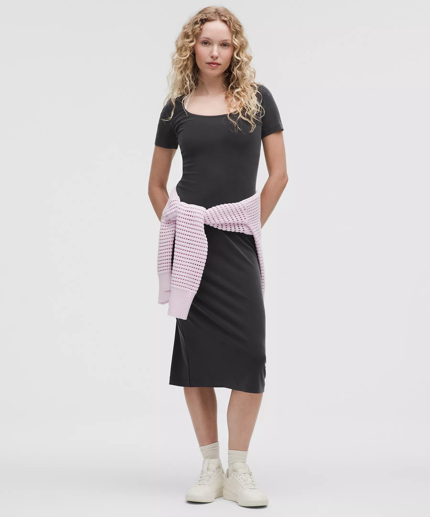 Drapey Softstreme Scoop-Neck Midi Dress | Lululemon (US)