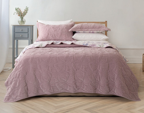Bowknots Velvet Quilt Set | QE Home