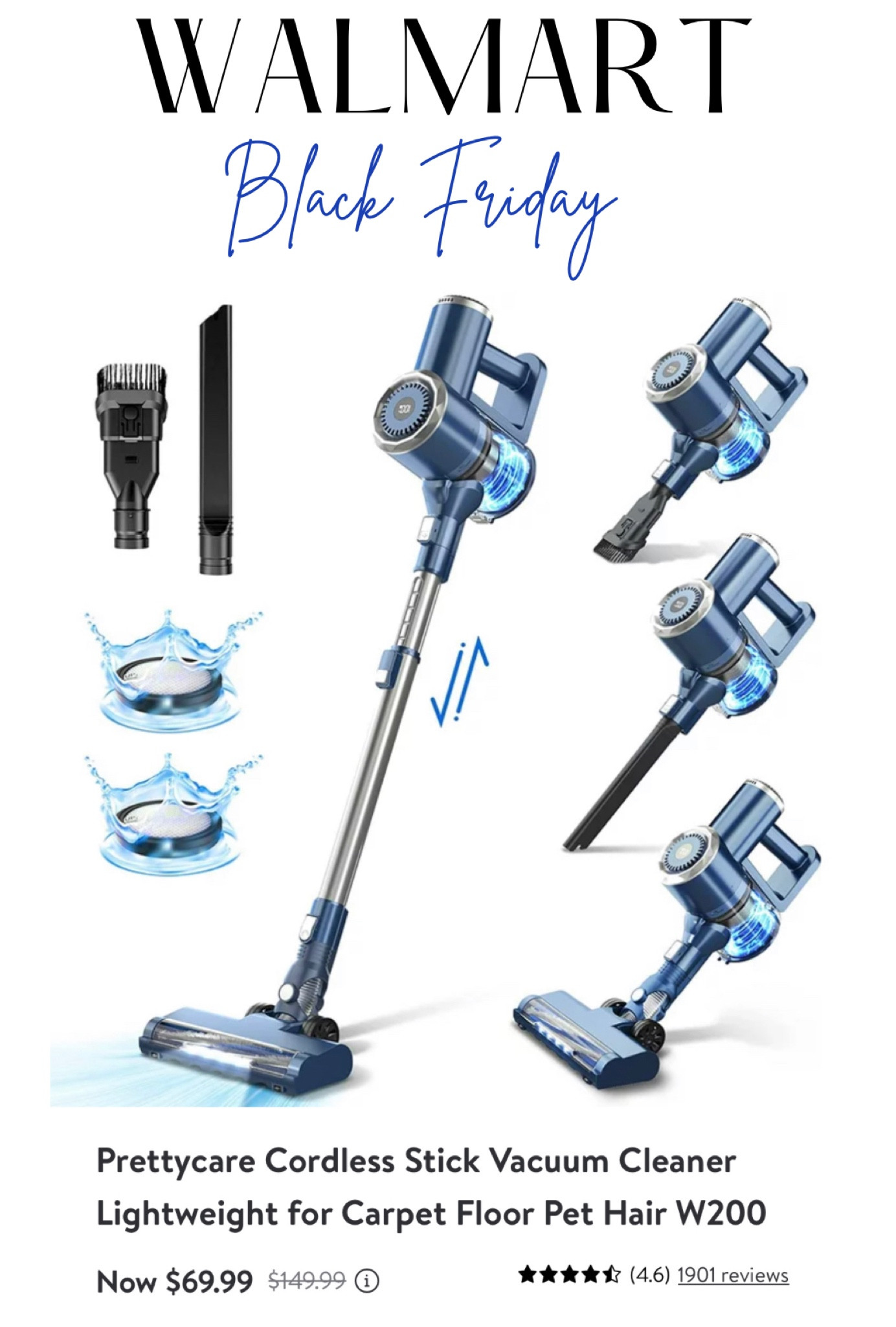Major markdown on this highly rated stick vacuum! 

#LTKCyberweek #LTKhome #LTKsalealert