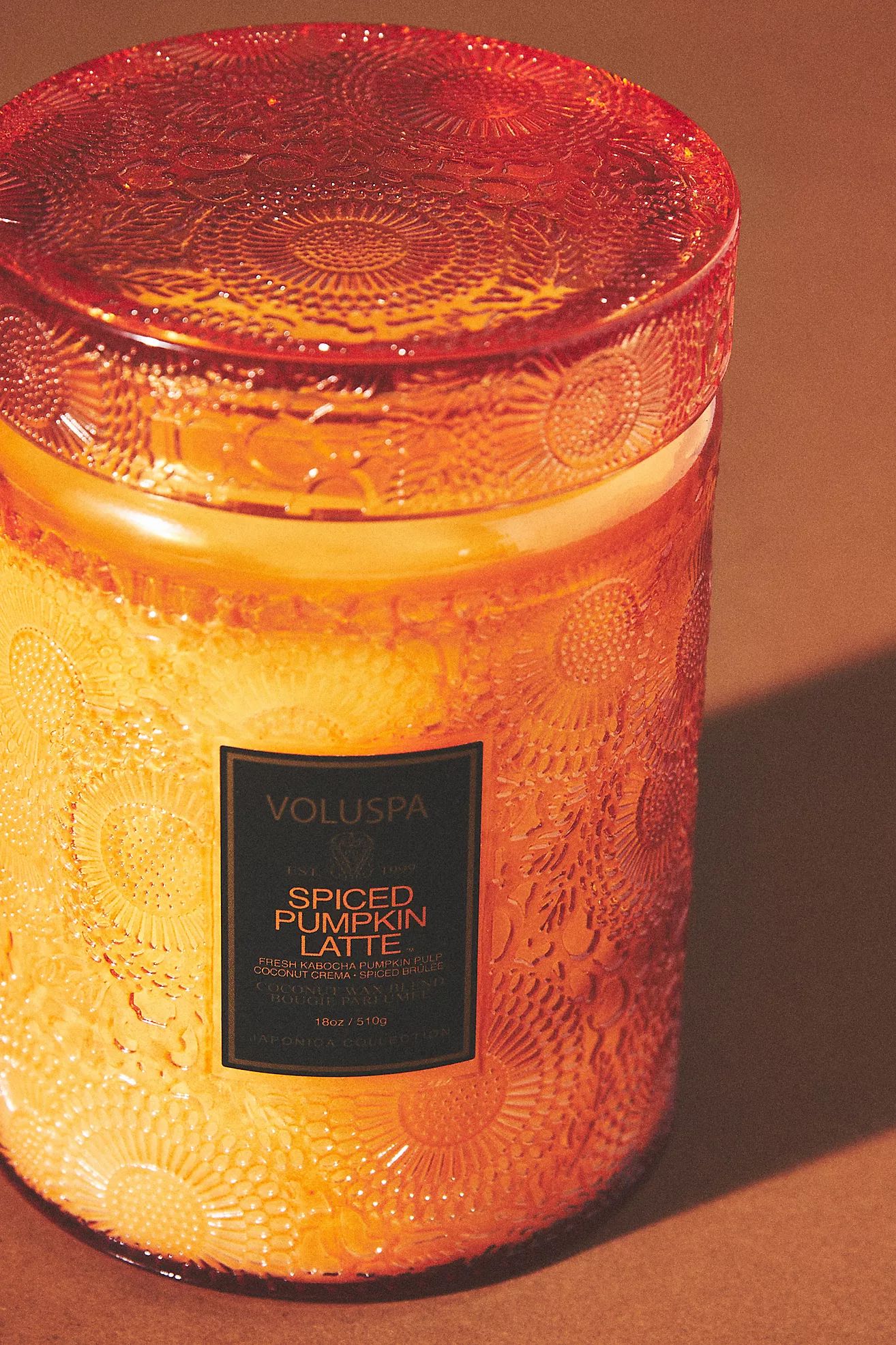Voluspa Japonica Spiced Pumpkin Latte Glass Jar Candle | Anthropologie (US)