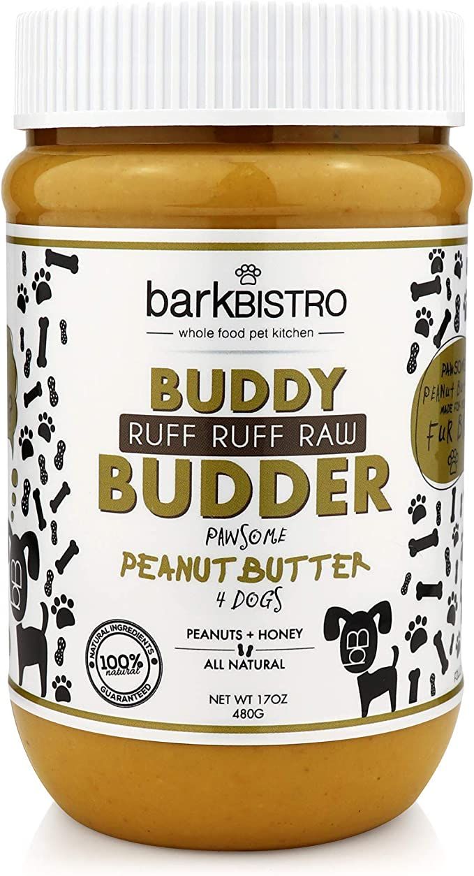 BUDDY BUDDER Bark Bistro Company, Ruff Ruff Raw, 100% Natural Dog Peanut Butter, Healthy Peanut B... | Amazon (US)