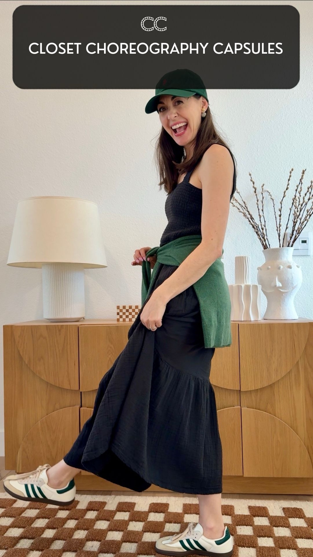 Here’s the final caption:

2+ weeks. One carry-on. Up to 186 outfits. This is the exact capsule formula I use with every client heading to Europe for summer. Get the formula my clients pay me for — for free.

The green capsule in this reel makes 128 outfit combinations. The full formula makes up to 186 — more than a standalone sudoku capsule — because the proven formula shows you exactly how to build and multiply every outfit.

The 3 tips:

	1.	Choose “Your” Color Story
	2.	All the pieces look good together  AND on “You”
	3.	Use Outfit Multipliers to Hit 186 Combinations

💾 Save this — you’ll want it when you’re packing.

🔔 Follow for more capsule wardrobe formulas that actually work.
