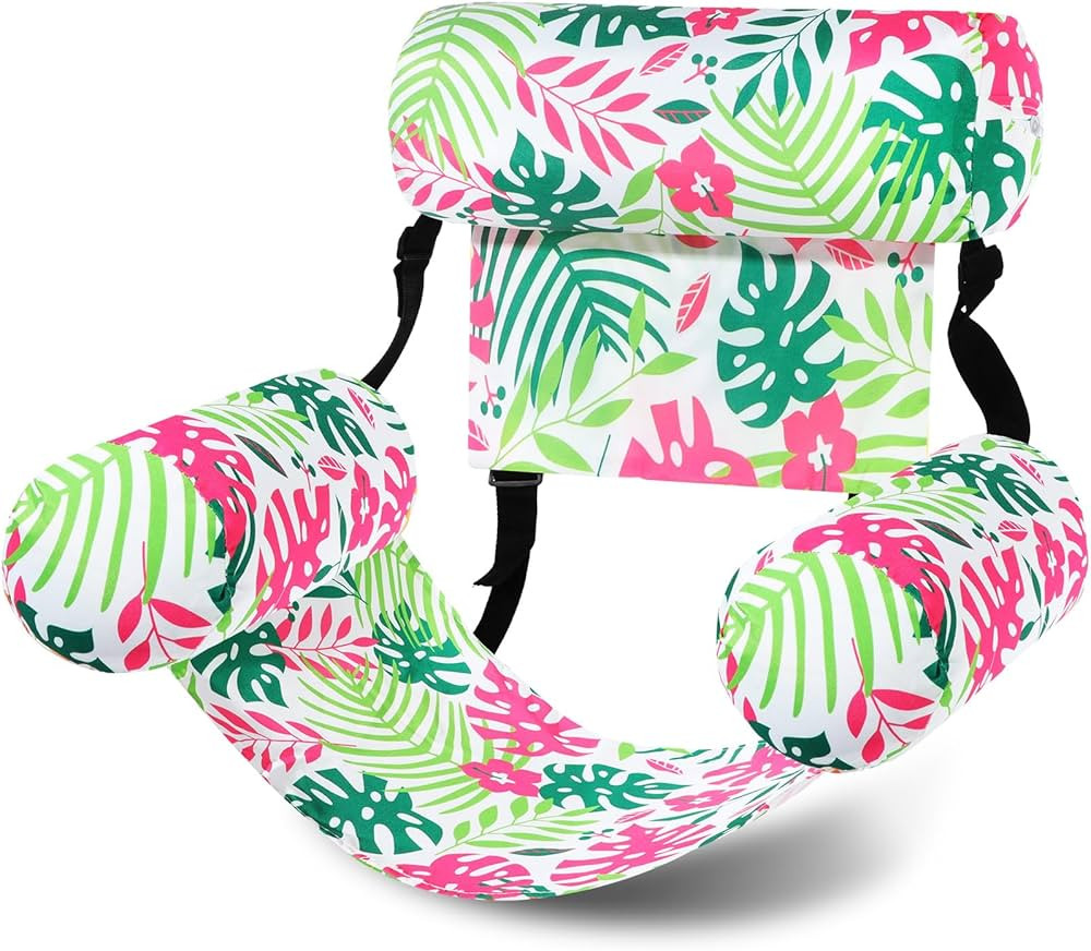Pool Chair Floats Adult Inflatable Aloha Floating Pool Chairs Water Float Lounger Adjustable Trop... | Amazon (US)